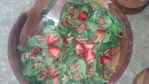 Super Simple Spinach Strawberry Salad