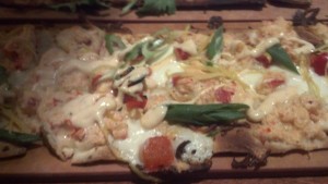 Seasons 52 Fresh Grill Lobster Mozzarella Flatbread